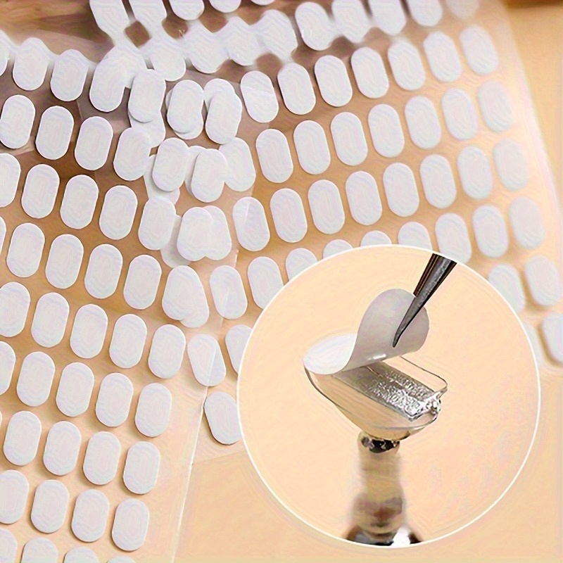 Nail Art Vector - แผ่นกาวติดเล็บปลอม 2 ชิ้น, เทปกาวสองหน้าสำหรับติดปลายเล็บปลอม, สติ๊กเกอร์ใสสำหรับติดขาตั้งเล็บ