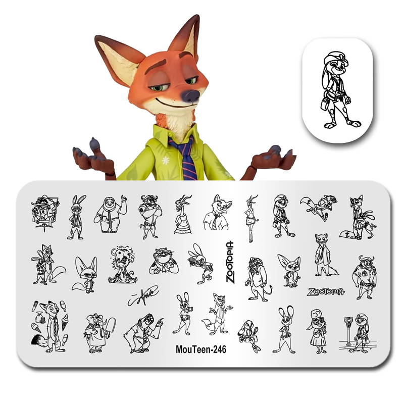 Nail Art Zootopia - MouTeen-246 Disney ขนาดใหญ่ ZooTopia Judy Hopps