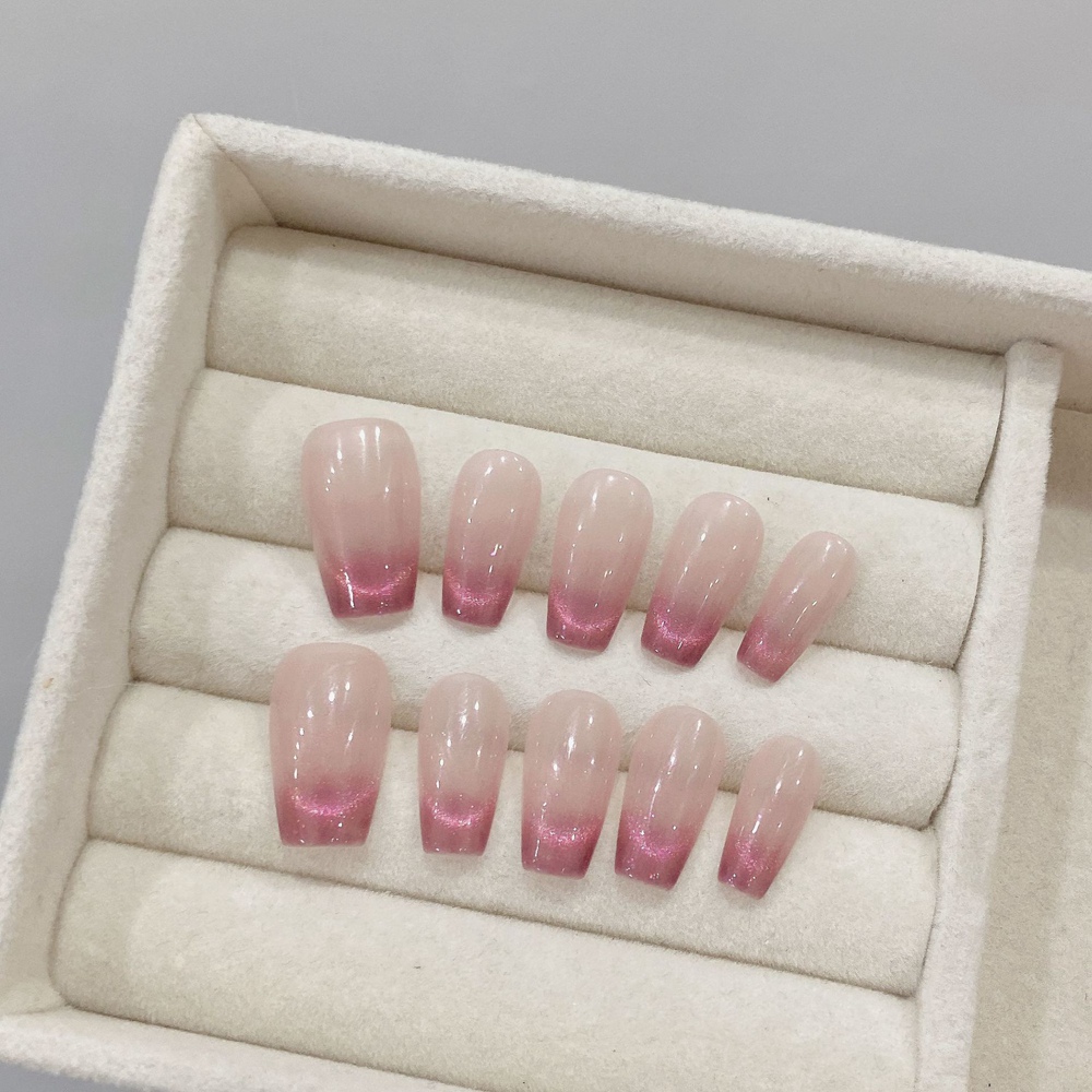 Handmade อัลมอนด์กดบนเล็บ Simp - Nail Art Fake บทวิจารณ์และราคา