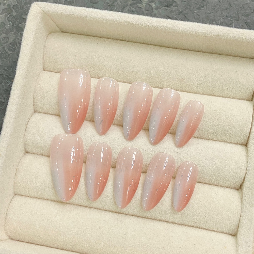 Handmade อัลมอนด์กดบนเล็บ Simp - Nail Art Fake บทวิจารณ์และราคา