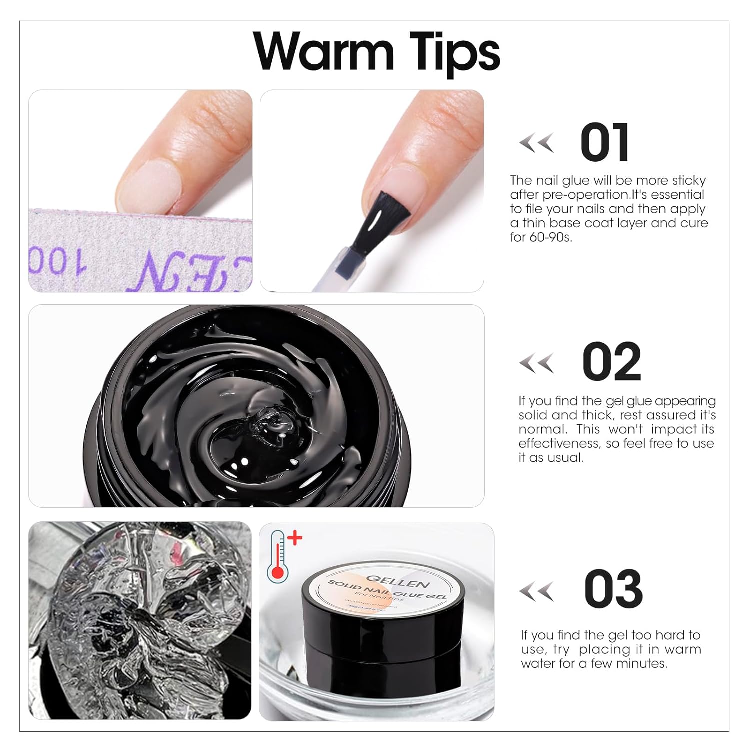 เจลเล็น น้ำยาต่อเล็บแบบแข็งใส  - Nail Art Extension บทวิจารณ์และราคา