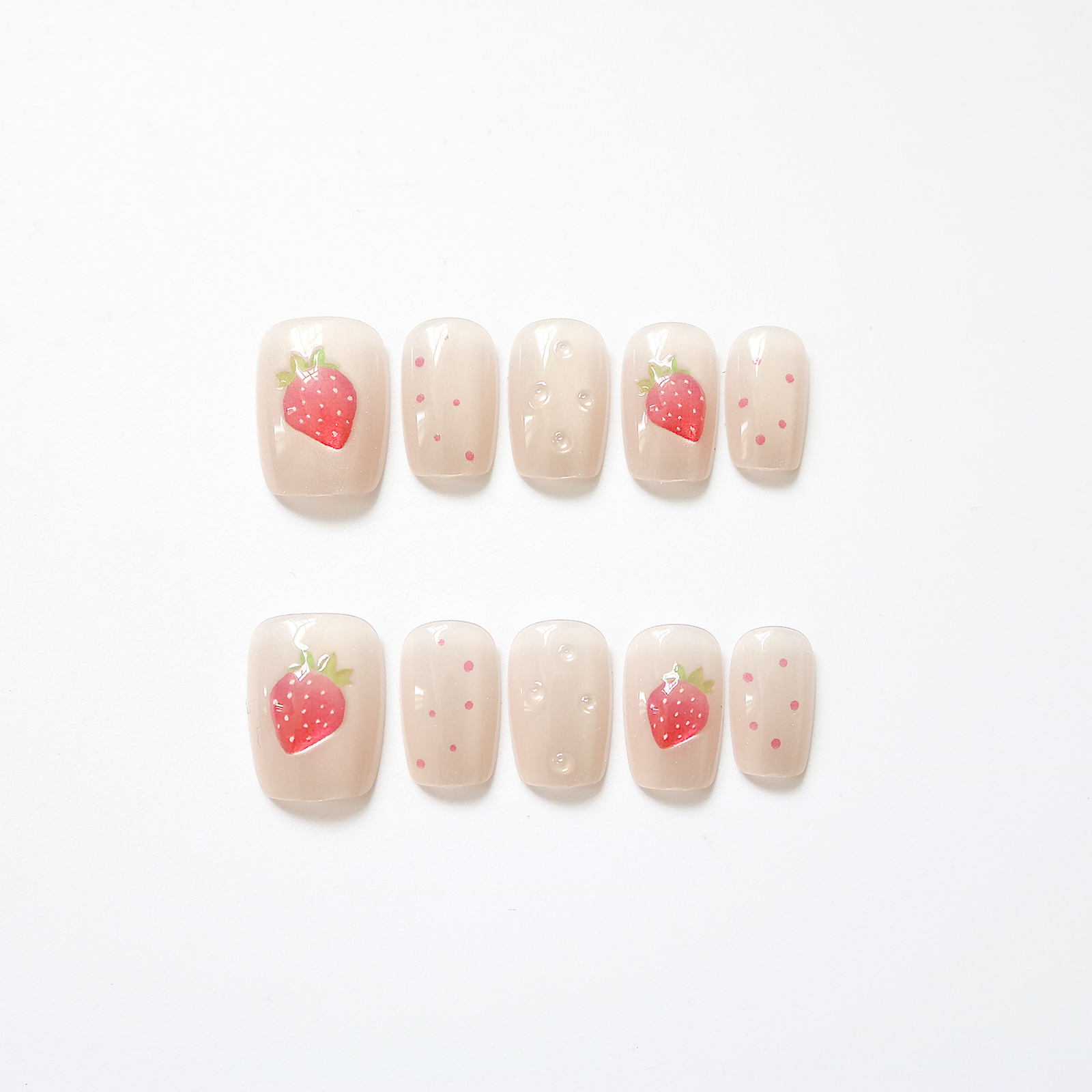 10 ชิ้นสั้นสแควร์ Cat Eye Hand - Nail Art Fake บทวิจารณ์และราคา