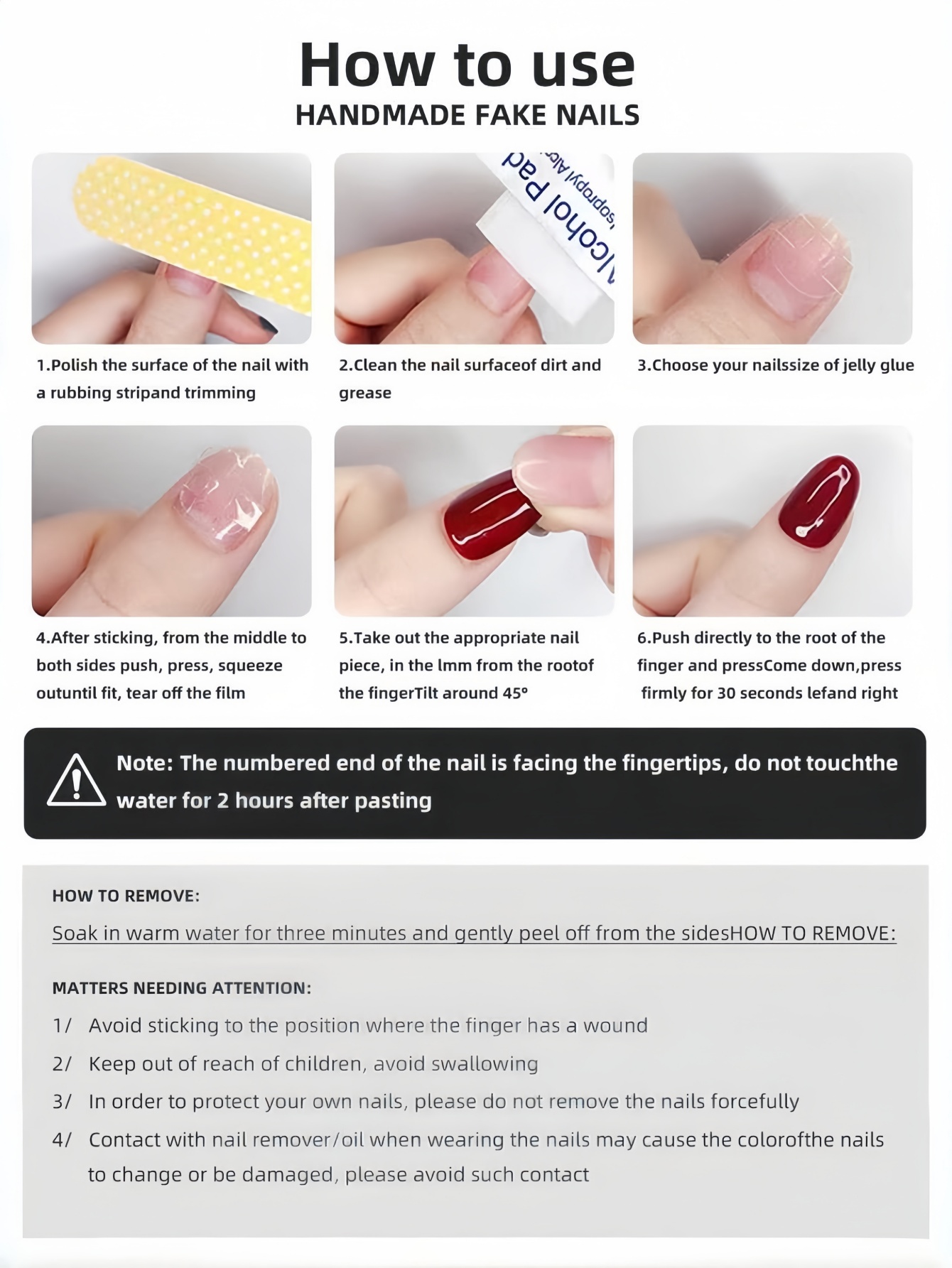เล็บปลอมทรงอัลมอนด์ความยาวปานก - Nail Art Red บทวิจารณ์และราคา