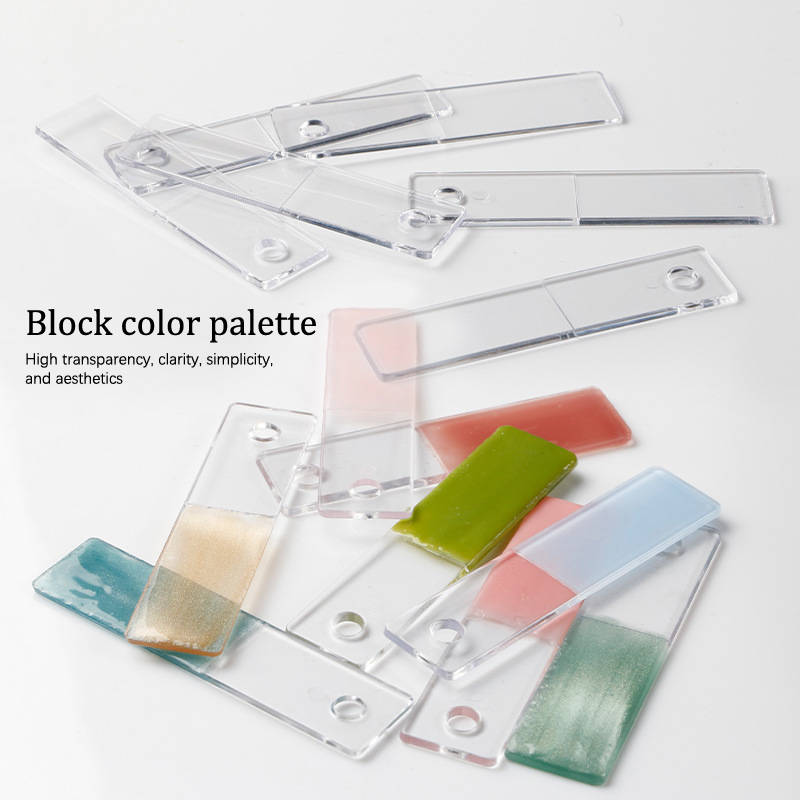 แผ่นแสดงสีเล็บปลอมรูปทรงสี่เหล - Nail Art Vector บทวิจารณ์และราคา