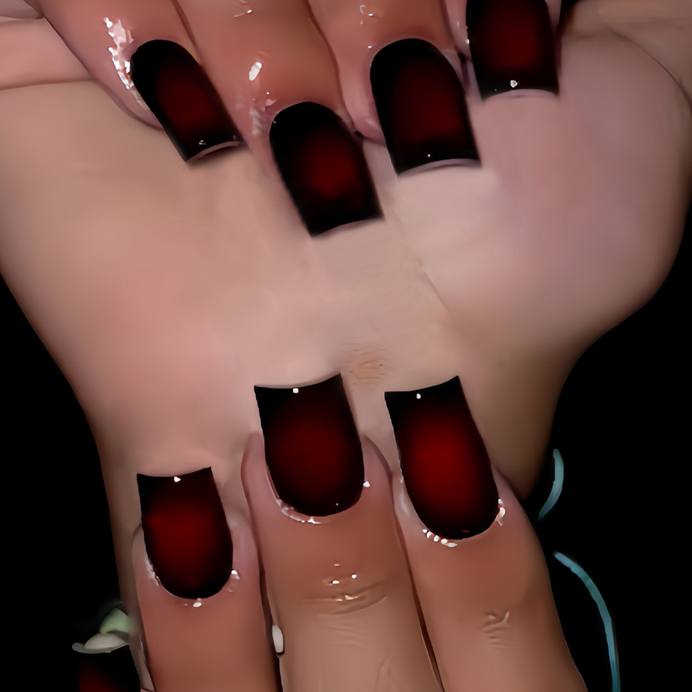 เล็บปลอมทรงสั้นทรงเหลี่ยมสำหรั - Nail Art Fake บทวิจารณ์และราคา