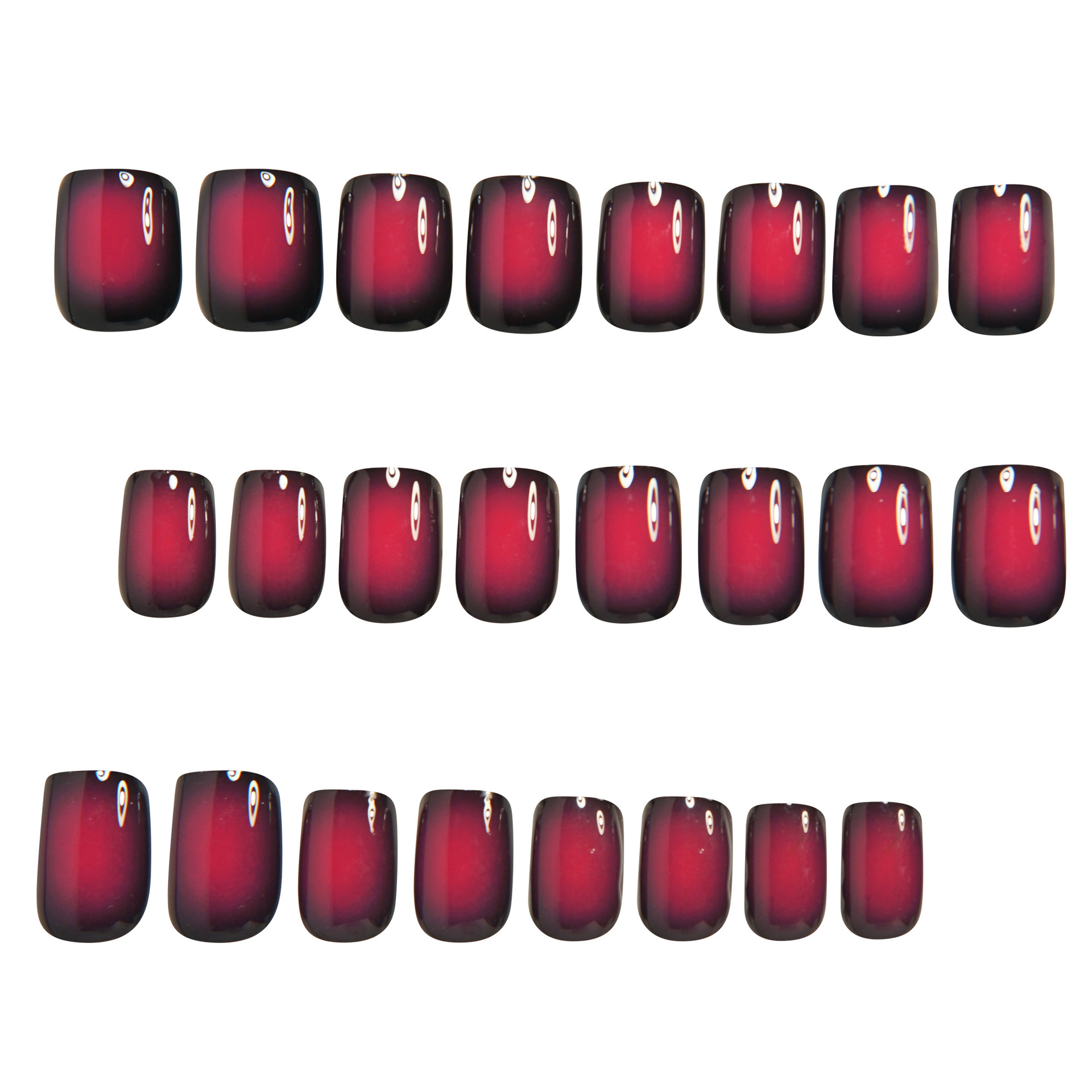 เล็บปลอมทรงสั้นทรงเหลี่ยมสำหรั - Nail Art Fake บทวิจารณ์และราคา