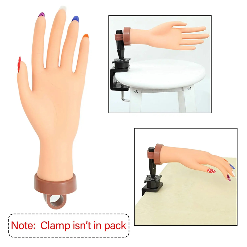 มือฝึกทำเล็บซิลิโคนแบบยืดหยุ่น - Nail Art Fake บทวิจารณ์และราคา