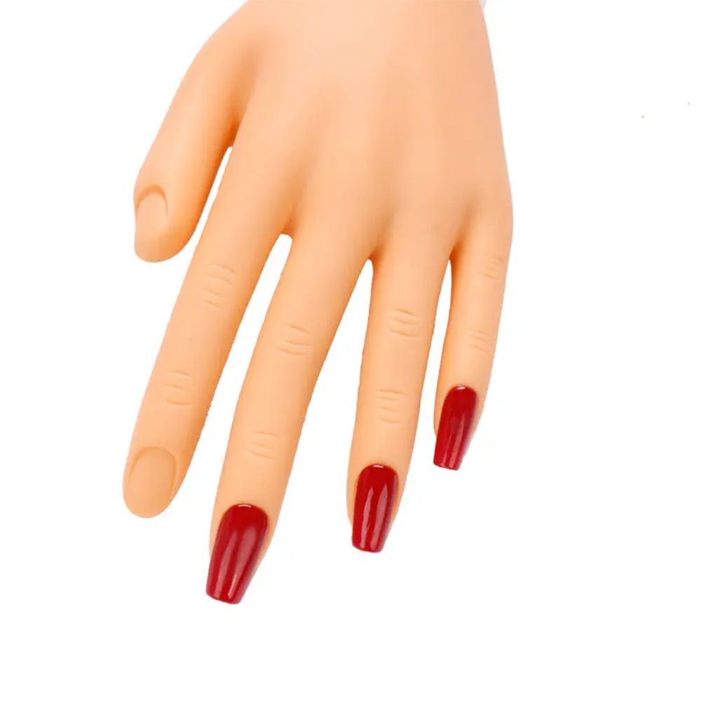 มือฝึกทำเล็บซิลิโคนแบบยืดหยุ่น - Nail Art Fake บทวิจารณ์และราคา