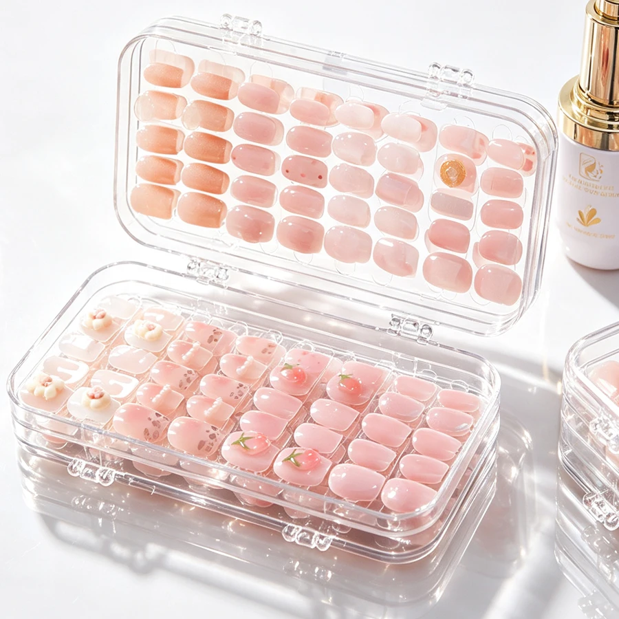 กล่องเก็บเล็บปลอมแบบพับได้ ป้อ - Nail Art Vector บทวิจารณ์และราคา