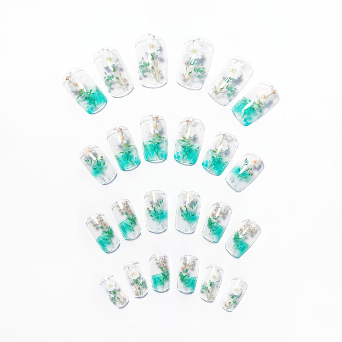 เล็บปลอมขนาดกลางสำหรับผู้หญิงแ - Nail Art Fake บทวิจารณ์และราคา