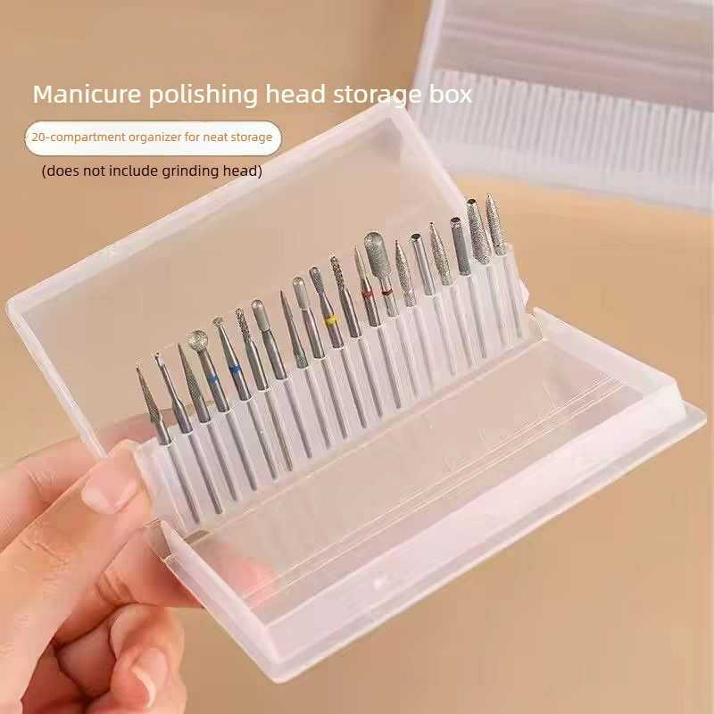 กล่องเก็บอุปกรณ์ทำเล็บแบบใส 20 - Nail Art Vector บทวิจารณ์และราคา